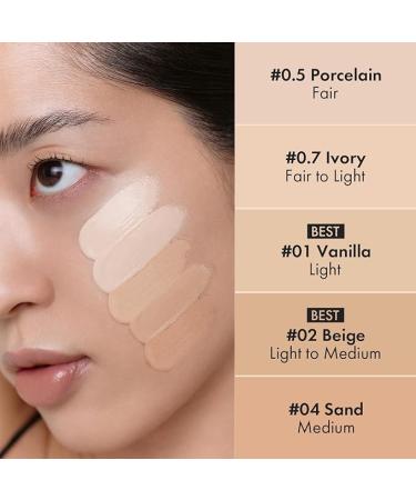 LUNA Long-Lasting Tip Concealer Cover-Fit (#04 Sand) Full Coverage  for Under Eye Dark Circles  Fine Lines  Redness & Discoloration  Korean Makeup 0.26 Fl Oz - Buy Online on GoSupps.com