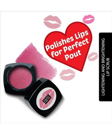 Lightening & Brightening Lip Scrub | Vegan Shea Butter & Rosehip Oil for Dry Chapped Lips | 8gm - Buy Online on GoSupps.com
