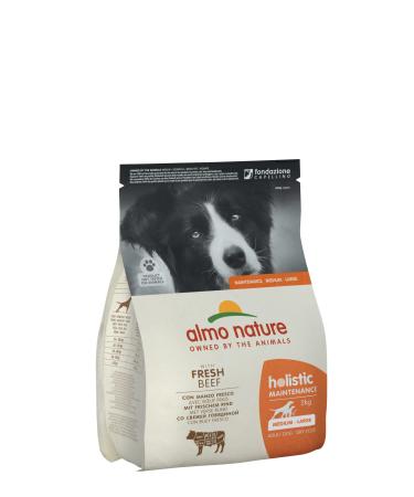 Almo Nature Holistic Maintenance Adult Dog Food with Fresh Beef - 2 kg Bag