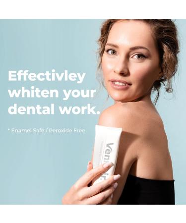 Venneir Professional Toothpaste for Whitening&Stain Removing - for Veneers, Implants, Bonding, Crowns & Natural Teeth - 75gm - Buy Online on GoSupps.com
