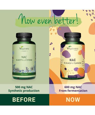 Vegavero NAC Supplement NAC N Acetyl Cysteine 600 mg - 120 Capsules - Buy Online on GoSupps.com