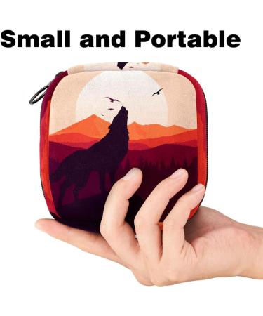 Portable Women's Binding-Storage Bags for Menstrual Cups & Tampons | Howling Sunset Design - Perfect for Teenage Girls - Buy Online on GoSupps.com