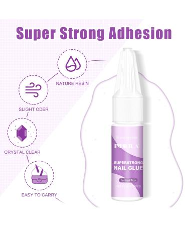 NXJ INFILILA Nail Glue - 5 PCS Strong Adhesive for Press-On Acrylic & Fake Nails - Professional Repair Glue 0.10oz - Buy Online on GoSupps.com