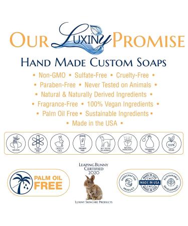 Luxiny Patchouli Scrub Handmade Natural Body and Bath Soap Bar (3 Pack) - Vegan Castile Soap with Essential Oil for All Skin Types - Palm Oil Free and Moisturizing - Buy Online on GoSupps.com