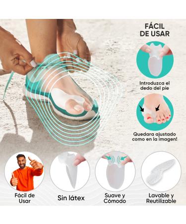 Raxint Pack: 6 Bale Toe Spreads & Corrector - Silicone Adjustable Perfect for Foot Pain Relief - International Shipping Available - Buy Online on GoSupps.com