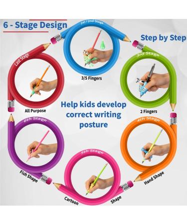 15 Pack Pink Pencil Grips for Children - Writing Aids & Posture Correctors for Better Writing - Buy Online on GoSupps.com