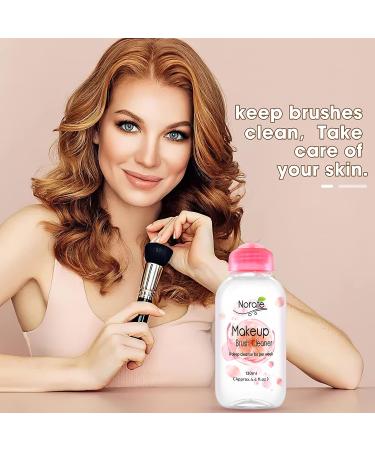 Norate Makeup Brush Cleaner Solution - Gentle Formula for Makeup Brushes, Sponges, and Powder Puffs - 4.4 FL.OZ - Buy Online on GoSupps.com