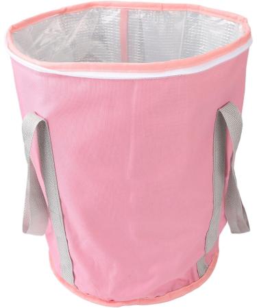Collapsible Foot Soaking Bath Bag with 5 Layers Thickened Insulation Portable Travel Foot Bath Waterproof Material Sturdy Carrying Handle for Camping Fishing Picnic (Pink) - Buy Online on GoSupps.com