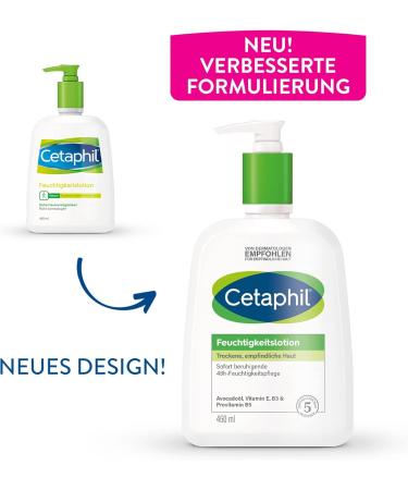 Galderma CETAPHIL Moisture Lotion 2 x 460 ml for dry sensitive skin provides a supple skin feeling and lasting moisture for up to 48 hours clinically tested on sensitive skin 460 ml 2 per pack - Buy Online on GoSupps.com