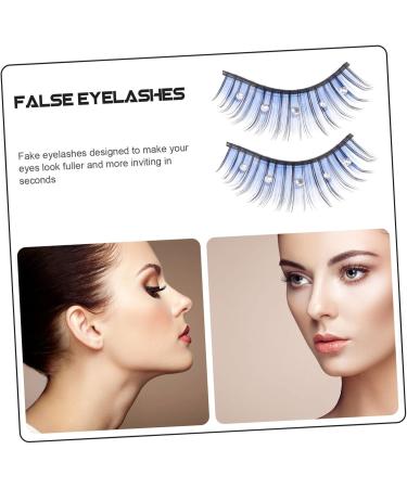 Gogogmee 5 Pairs False Eyelashes Fake Lashes Colored Eyelashes Soft Thick Lashes Soft Light Fake Lash Blue Lashes Rhinestone Eyelashes Cosplay Lashes Fake Eyelashes Fiber - Buy Online on GoSupps.com