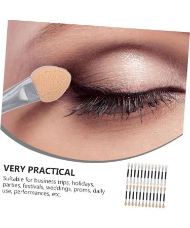 Mikinona 24pcs Latex Eye Shadow Stick Women Eye Shadow Brush Eyeshadow Double Sided Small Makeup Brush Eye Makeup Makeup Supplies Eyeshadow Blending Brush - Buy Online on GoSupps.com