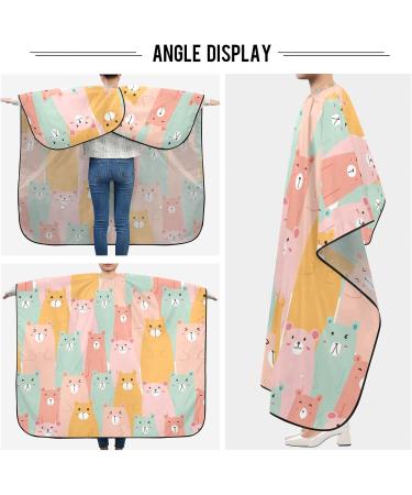 Waterproof Barber Cape - Cute Bears & Cheetah Haircut Bib for Men & Unisex | International Shipping - Buy Online on GoSupps.com