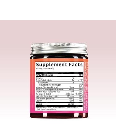 Biotin Gummies for Hair Skin & Nails. 5 000 mcg High Potency Vegan Vitamins for Faster Hair Growth Stronger Nails & Healthy Skin. with Vitamins C & E 90 Gummies 1 Count (Pack of 90) - Buy Online on GoSupps.com