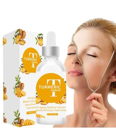 Facial Oil for Women | 30ml of gentle organic turmeric oil that brightens facial skin non-greasy moisturizing treatment for dry skin redness and imperfections