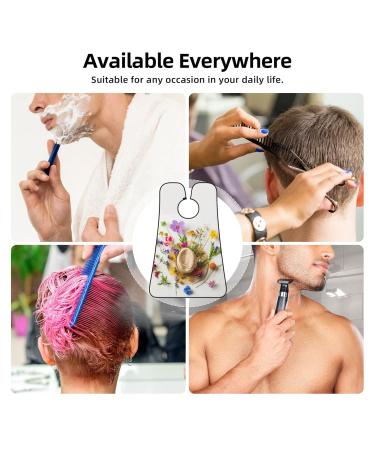 Shop Cowboy Hat & Flowers Print Beard Bib Apron - Non-Stick Hair Catcher for Men | Perfect Shaving Gift - Buy Online on GoSupps.com