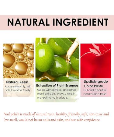Nail Polish for Girls Rose Pink Nail Polish Quick Dry & Non Toxic Nail Polishes Water Based Formula No Need Cure No Odor Gel Nail Polish for Women Teens (A09) - Buy Online on GoSupps.com