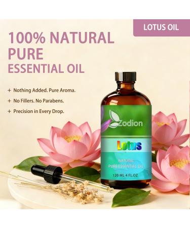 Lotus Essential Oil 16 Fl Oz and Lily Essential Oil 16 Fl Oz - Lotus & Lily Oil for Diffuser Aromatherapy Home Fragrance Skin & Hair Care DIY Candle & Soap Making Yoga - Buy Online on GoSupps.com