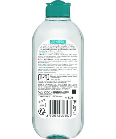 L'Oreal Poland Garnier Skin Naturals Micellar Hyaluronic Aloe Liquid any skin type even sensitive 400 ml - Buy Online on GoSupps.com