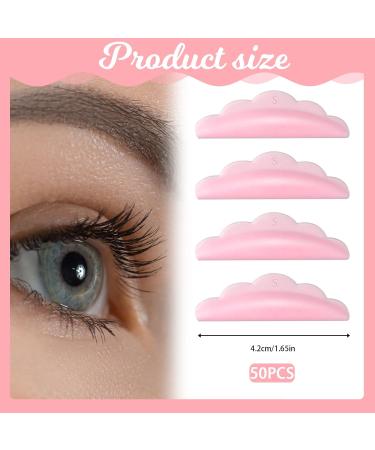 50 Pieces Silicone Lash Lift Rods & Pads | Reusable Eyelash Shields for Perm Curls | Essential Eyelash Makeup Tool - Buy Online on GoSupps.com