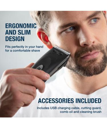 Carmen C81104 Signature Men s Hair Clipper with Adjustable Cutting Lengths & Cordless Operation Black - Buy Online on GoSupps.com