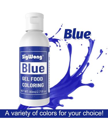 Gel Food Coloring - 80ml Blue Gel Based Food Dye Vibrant Tasteless Concentrated Food Coloring for Cake Cookie Decorating Easter Egg Icing Fondant Baking Macaron - 2.71 Fl.Oz Bottles (Christmas) - Buy Online on GoSupps.com