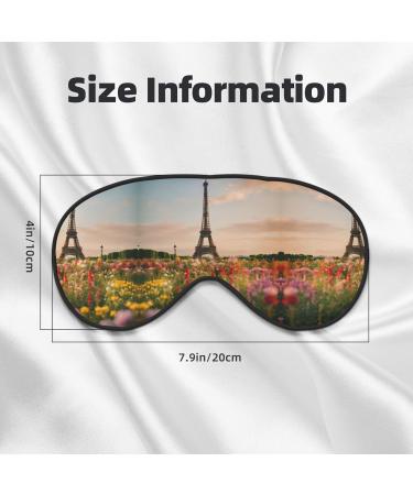 Beautiful Eiffel Tower Paris Print Unisex Sleep Mask | Double-Sided Eye Mask for Sound Sleep & Skin Care - Shop Internationally - Buy Online on GoSupps.com