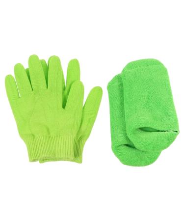 IWOWHERO 1 Set Set Sock Women moisturizing Gloves Miss moisturizing Gloves for Night Soft Comfortable moisturizing Gloves Women's Gloves Hands and feet Suit