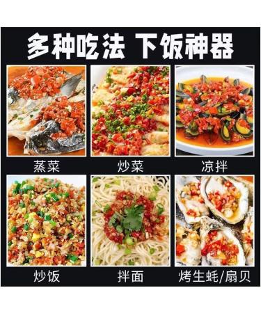 Hunan specialty spicy chopped chili sauce Chili sauce garlic paste Leisure spicy snacks Side dishes Mixed noodle sauce Chinese food Super Chili sauce and paste (Super spicy 500g) Super spicy 500g - Buy Online on GoSupps.com