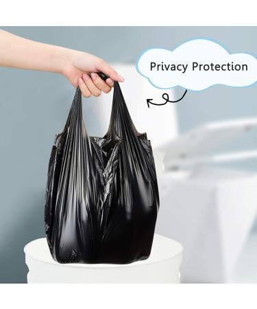 Fyy 4 Gallon Garbage Bags with Handles - 100 Count | Durable Waste Bags for Bathroom Kitchen Office | Black 46x62 cm | Eco-Friendly Shipping Worldwide - Buy Online on GoSupps.com