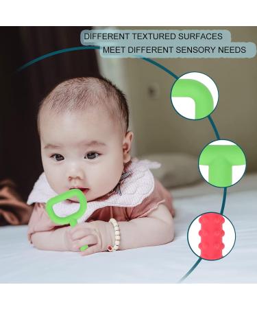Hand Chew Toys 2-Pack | Silicone Sensory Teething Toys for Autistic Children | International Shipping - Buy Online on GoSupps.com
