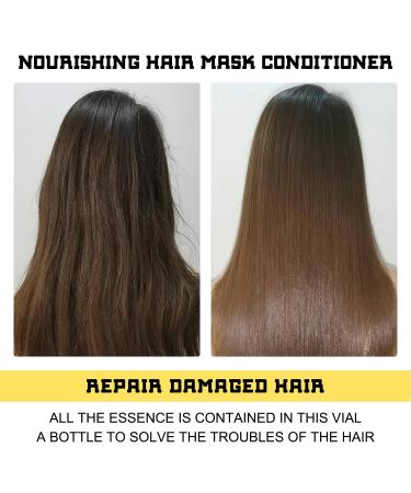 Omaky Keratin Repair Hair Mask with Argan & Coconut Oil - 2PCS Instant Hair Treatment | Nourish & Revitalize for All Hair Types - Buy Online on GoSupps.com