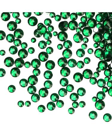 Jollin 3456pcs Flatback Rhinestones Glass Charms Diamantes Gems Stones for Nail Art 6 Size ss4 ss12 Dark Green - Buy Online on GoSupps.com