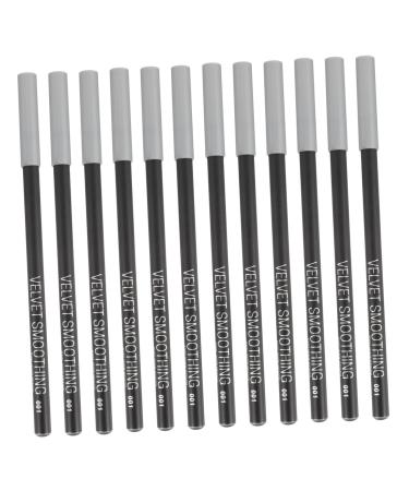 12 pi ces Crayon Yeux Noir Crayon Maquillage Yeux Pr cis Portable Texture D licate Trac Net et Confortable Maquillage Personnel et Professionnel