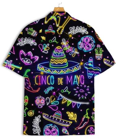PIGO American Bigfoot Hawaiian Shirt for Men - Funny Sasquatch Button Down - Neon Mexico - X-Large - Buy Online on GoSupps.com