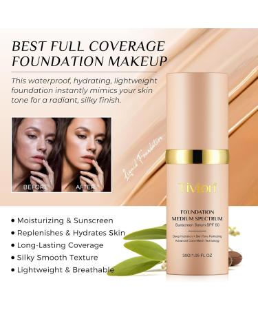 Uocasi Color changing foundation foundation foundation foundation moisturizing foundation weightless smooth finish waterproof and transferfree with SPF 50+ for all skin types 30 ml - Buy Online on GoSupps.com