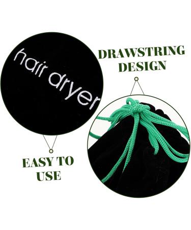 STOBAZA 2 Pcs Hair Dryer Storage Bag Travel Makeup Kit Hair Dryer Drawstring Pouch Hotel Storage Bag Bracket - Buy Online on GoSupps.com