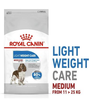 Royal Canin Medium Light Weight Care Adult Dry Dog Food 12kg Poultry 12 kg (Pack of 1) - Buy Online on GoSupps.com