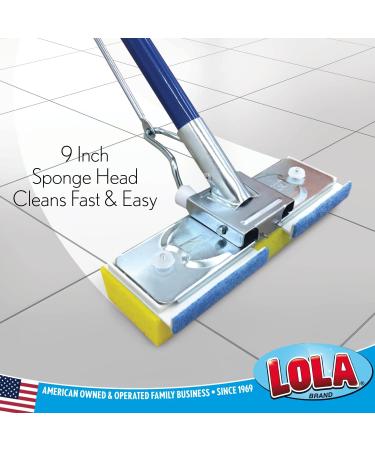 Lola Products Squeeze Matic Butterfly Sponge Mop Refill - 9" Wide Head  Replacement Head for Floor Cleaning - ompatible w/ Quickie "Type S" Sponge Mops - 2 Pack - Buy Online on GoSupps.com
