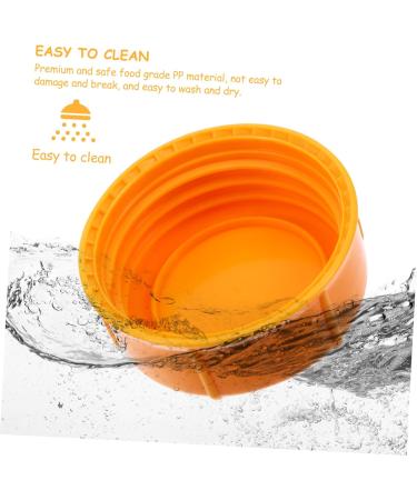 Vaguelly Breastmilk Bottles Cap 20 Pcs Baby Bottle Seal Cap Water Bottle Travel Food Grade Pp Water Proof Leak Proof Lids Orangex2pcs 4.3x4.3x1.5cmx2pcs - Buy Online on GoSupps.com