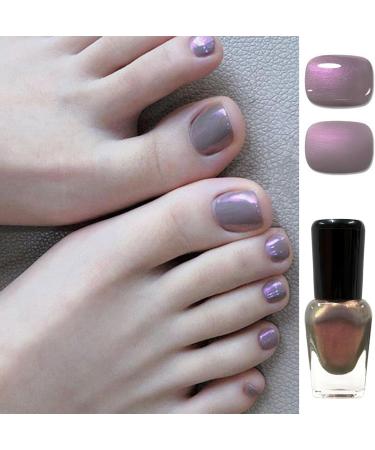 Glitter Nail Polish Aurora Pink Silvery Holographic Quick Dry Nail Gel Varnish Shimmering Metallic Shining Sparkling Long Lasting No Need Cure DIY Nail Art Manicure at Home - Buy Online on GoSupps.com