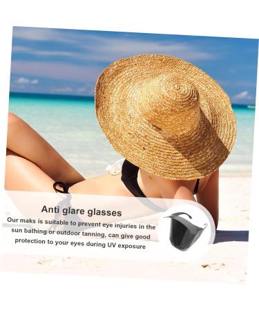 POPETPOP Glasses Eye Eye Shade Protector Eye Protection Goggles Tanning Eye Protection Tanning Bed Eye Protection Eye Protection Shades to Sleep Pc Protective 16.30X14.00X6.00CM Black - Buy Online on GoSupps.com