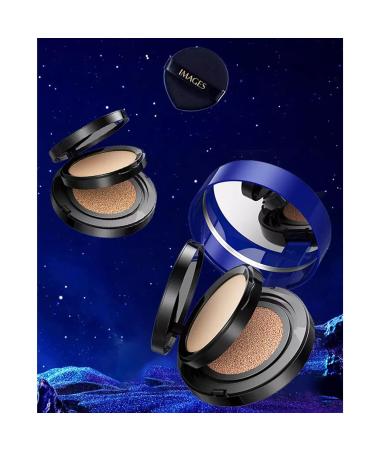 Gold 2 in 1 Cushion Pressed Powder Concealer Liquid Foundation | Onebikiniha Magical Air Cushion (Natural) - Buy Online on GoSupps.com