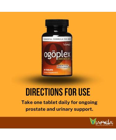 ogoplex | Male Prostate Health and Urinary Support Supplement with Graminex Swedish Flower Pollen Saw Palmetto Phytosterols & Lycopene - 1 Month Supply (12 Pack) - Buy Online on GoSupps.com