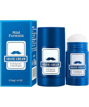 Shaving Cream Beard Balm 40g | Stick 2 in 1 Beard Care & Hair Removal Travel Home - Buy Online on GoSupps.com