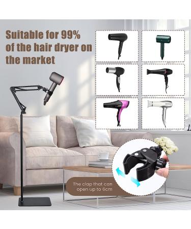 Hands-Free Hair Dryer Stand | 360 Rotating Blow Dryer Holder with Heavy Base | Adjustable 1.8m Stand | Suitable for 99% of Hair Dryers - Buy Online on GoSupps.com