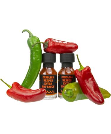 Ring of Fire Chilli Challenge Game Hot Sauce Gift Set - 10 x 20ml Including Carolina Reaper - Perfect Secret Santa & Novelty Gift - Buy Online on GoSupps.com