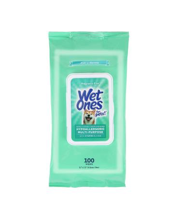 Wet Ones for Pets Hypoallergenic Multi-Purpose Dog Wipes with Vitamins A, C & E - Fragrance-Free Hypoallergenic Dog Wipes for All Dogs Wipes Multipurpose 100 Count - Buy Online on GoSupps.com