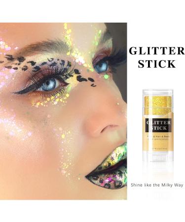 NewBang Pink Body Glitter Stick - Holographic Chunky Face Glitter Gel for Music Festivals and Raves - Sparkling Makeup for Women - Buy Online on GoSupps.com
