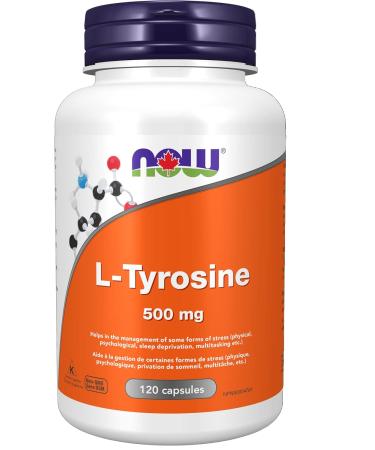 NOW L-Tyrosine (Freeform) Capsules 500mg 120 Count & Acetyl L-Carnitine 500mg 100 vcaps Tyrosine + L-Carnitine 100 Count (Pack of 1) Unflavored 120 Count (Pack of 1) - Buy Online on GoSupps.com