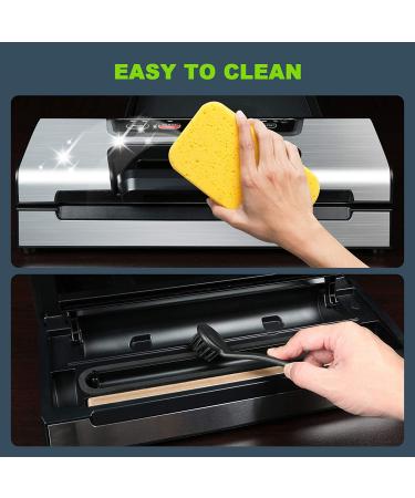 Potane Precision Vacuum Sealer Machine Pro with Built-in Cutter and Bag Storage | Auto&Manual Options | 2 Food Modes | Includes 2 Bag Rolls | Compact Design - Buy Online on GoSupps.com